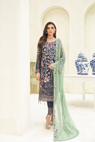 Organza Ramsha Party Wear Suits Portugal 02
