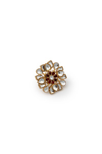 Jewelry Ring Kundan White