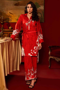 Buy Gul Ahmed Red Lawn Collection Karachi 01