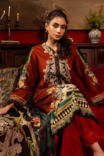 Shop Gul Ahmed Red Lawn Collection Lahore 05