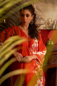 Latest Gul Ahmed Red Lawn Collection UK 04