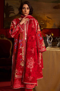 Pakistan Latest Gul Ahmed Red Lawn Collection Pakistan 02