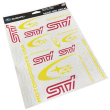 Subaru Motorsports / STi Decal Sheet - 17 Decals