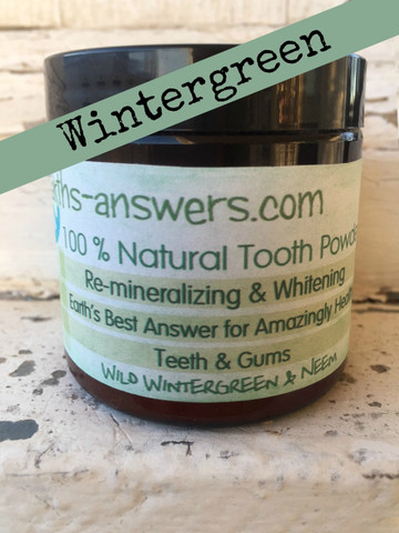 All Natural Remineralizing Wild Wintergreen Tooth Powder