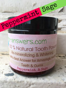 Remineralizing Peppermint and Sage Tooth Powder for Extra Whitening  