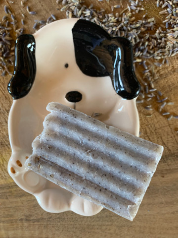 Awesome goat milk and lavender doggie shampoo bar! A must have for any skin type. 