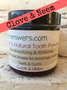 3 oz Clove  100% All Natural Healing, Remineralizing and Whitening Tooth Powder Lemon Twist with Frankinsence and Myrrh