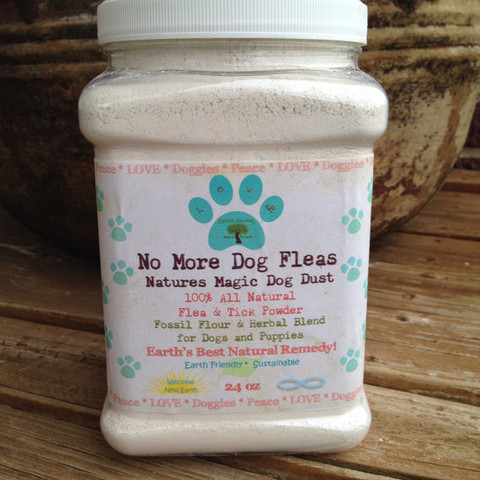 No More Dog Fleas All Natural Flea and Tick Powder Treatment Control and Preventative for Dogs and Puppies