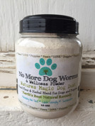 12 oz All Natural No More Dog Worms De-Worming and Wellness Powder 3 Month Supply  & 
