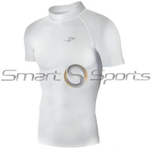 Take 5 Cheap Mens Short Sleeve Compression Top White