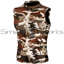 Take 5 Cheap Mens Sleeveless Compression Top Military