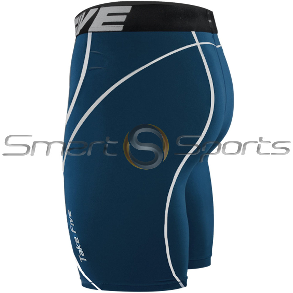 New Take Five Base Layer Mens Compression Skin Tights 034 Navy Sports  Shorts - CN11K0DQSH3 Size Small