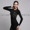 Womens Compression Top Long Sleeve Lightweight Black Athlete BX