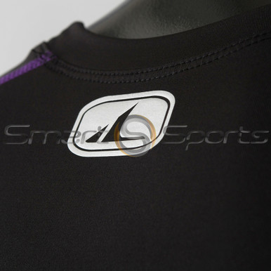 Womens Compression Top Long Sleeve Thermal Lightweight Black Purple Athlete TX