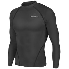 New Mens Compression Thermal Top Long Sleeve Skins Black Take 5