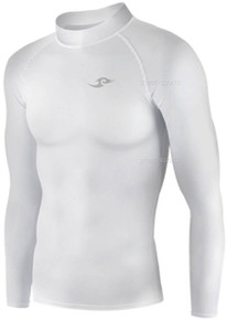 Kids Youth Long Sleeve Compression Top White Take 5 