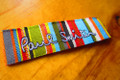 Multiple color ARCO woven damask label