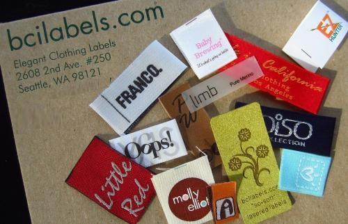 Small clothing label sample kit