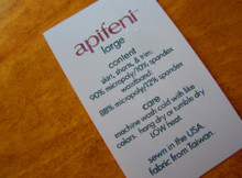 Printed nylon care and logo label