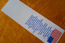 Printed nylon extra long care & content label. Made in USA. Ships in 24 hours completely personalized.