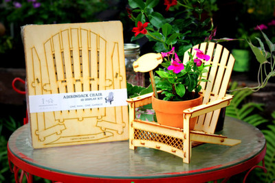 Adirondack Chair, Outdoor Planter, Drink Holder, Beach Buddy, Table Centerpiece, Party Decorations, etc. DIY wood kit you snap together.