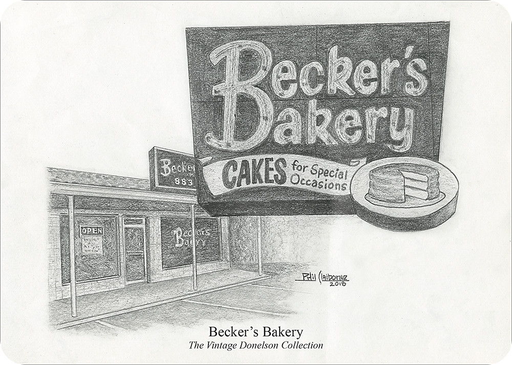 Becker's Bakery 7x5 print Picture This