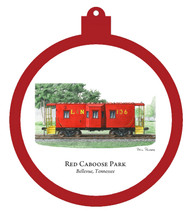 PP Red Caboose Park - Bellevue,Tennessee Ornament