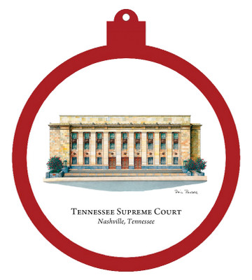PP Supreme Court Building Nashville Tennessee Ornament Picture This