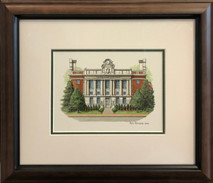 PP - Marshall County Courthouse Original Framed 15x13 