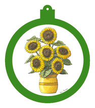 PP Sunflowers in a vase Ornament