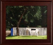 Inslee, George - "At Ease in the Afternoon" framed