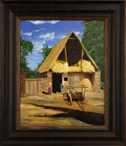 Inslee, George - "French Barnyard" framed