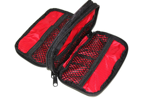 The Grizzly Shiloh is a sturdy bag to hold batteries, disk, USB and all kinds of small gear.  It has two zippered pockets