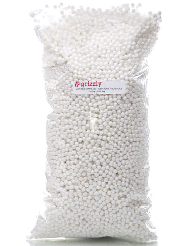 Large 3.5 Oz Bag, for a Soft Fill for all your craft and sewing needs
 Large Beads for easy fill, less time, more fill
 100% Polystyrene Beads, great for pillows, dolls, decorations, pet beds, draft dodger’s and all sewing concepts.