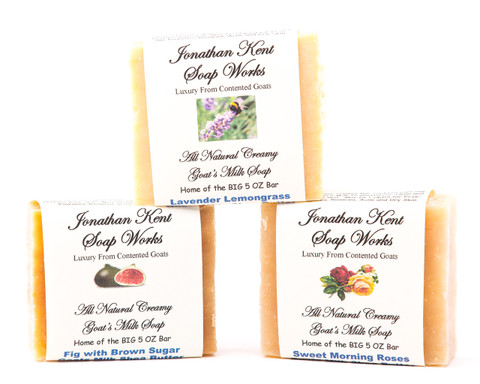 Jonathan Kent Goats Milk Soap Loaf is Creamy 100% Farm Fresh Goats Milk, Shea Butter, and  NO WATER added, just Fresh Goats Milk!