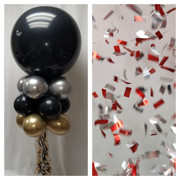 New Year's Confetti Balloon Pole