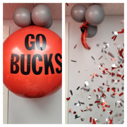 OSU Buckeye Confetti Balloon