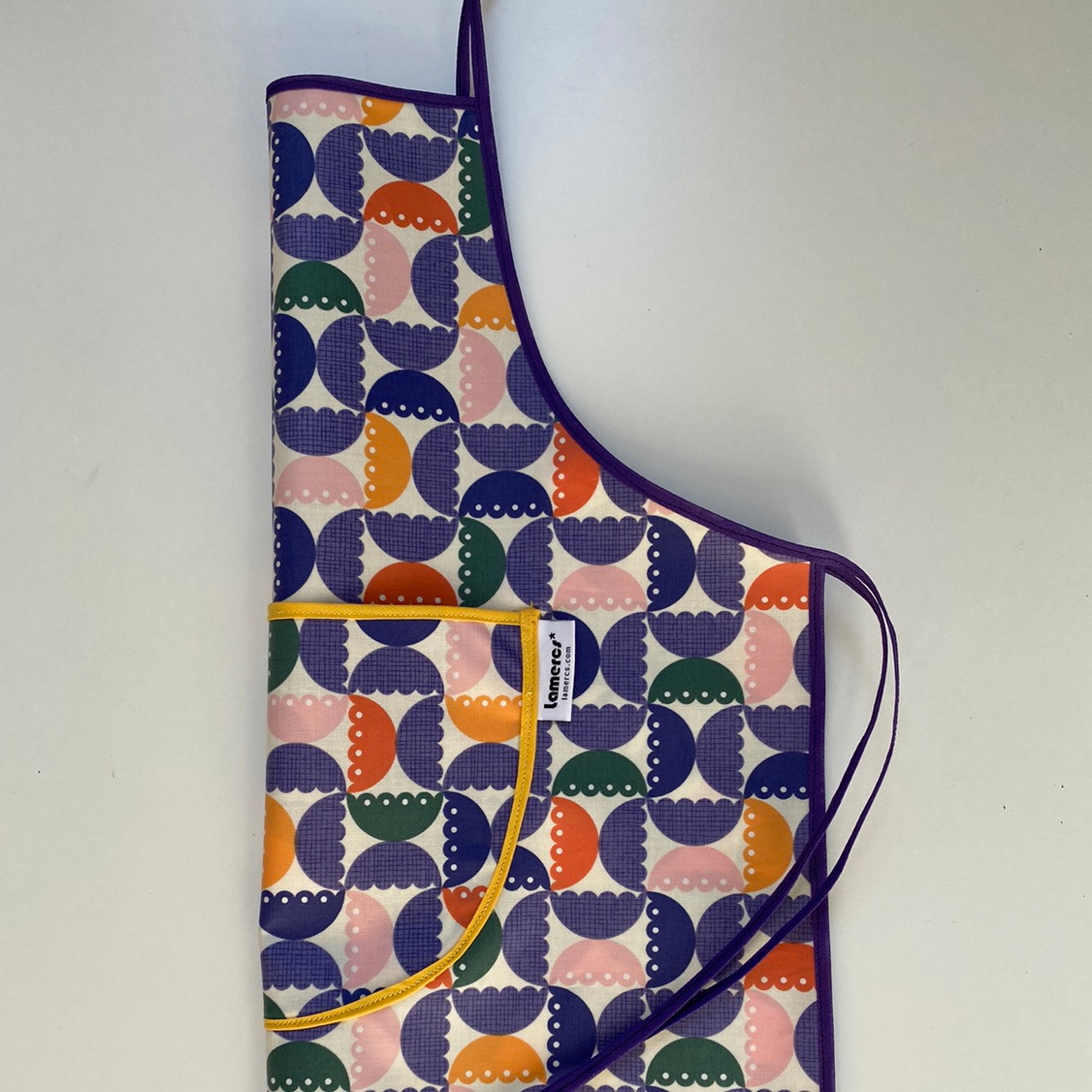 Laminated cotton retro apron - Lamercs*