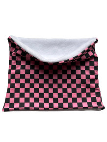Pink Checkerd Flag Neck Warmer