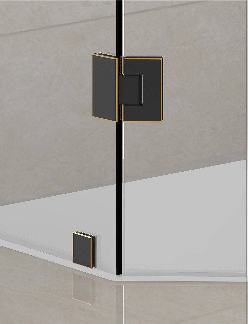 Neoscape Sen986 Completely Frameless Neo Angel Shower Enclosure