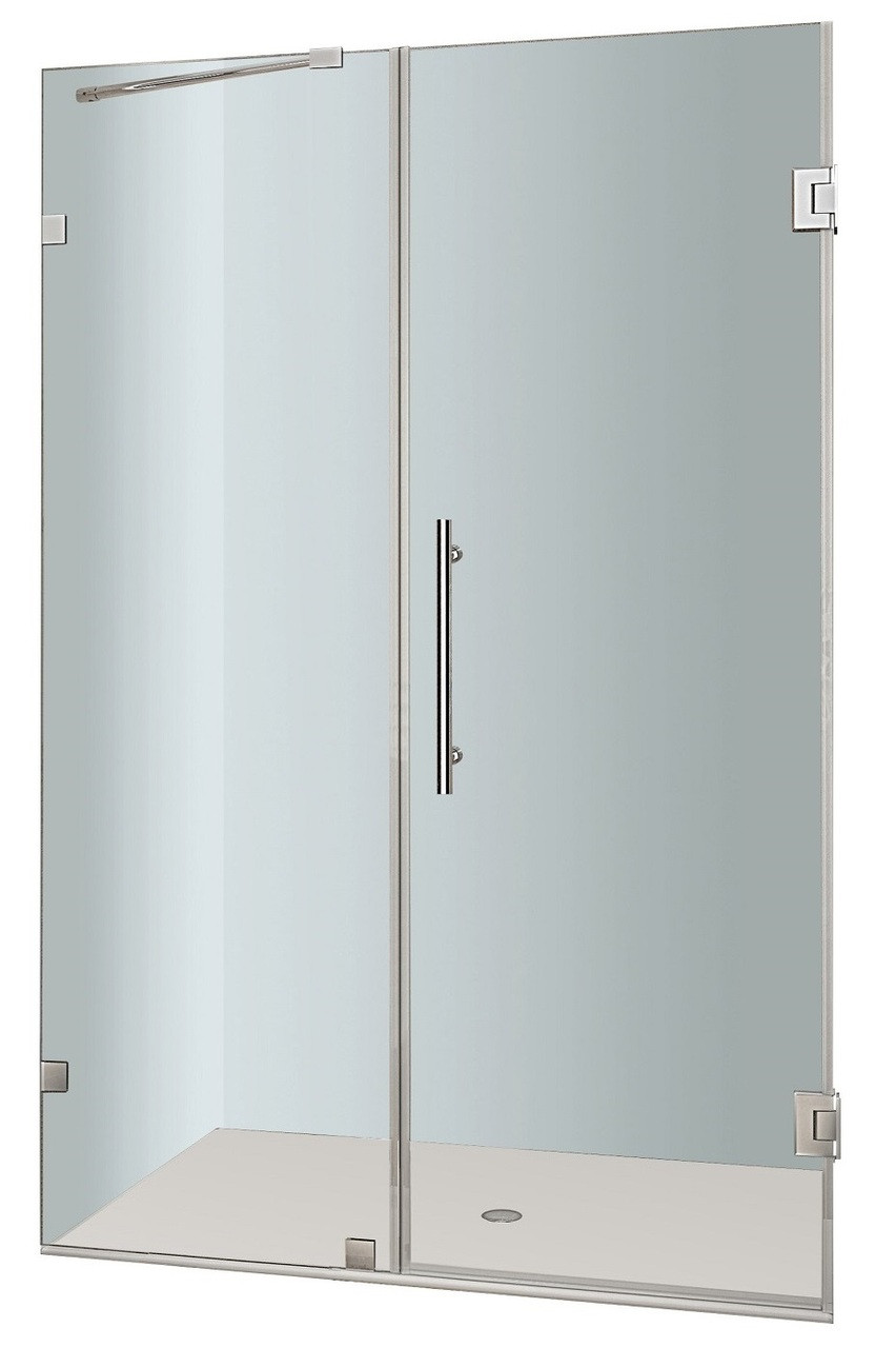 Sdr985 Nautis Completely Frameless Hinged Shower Door