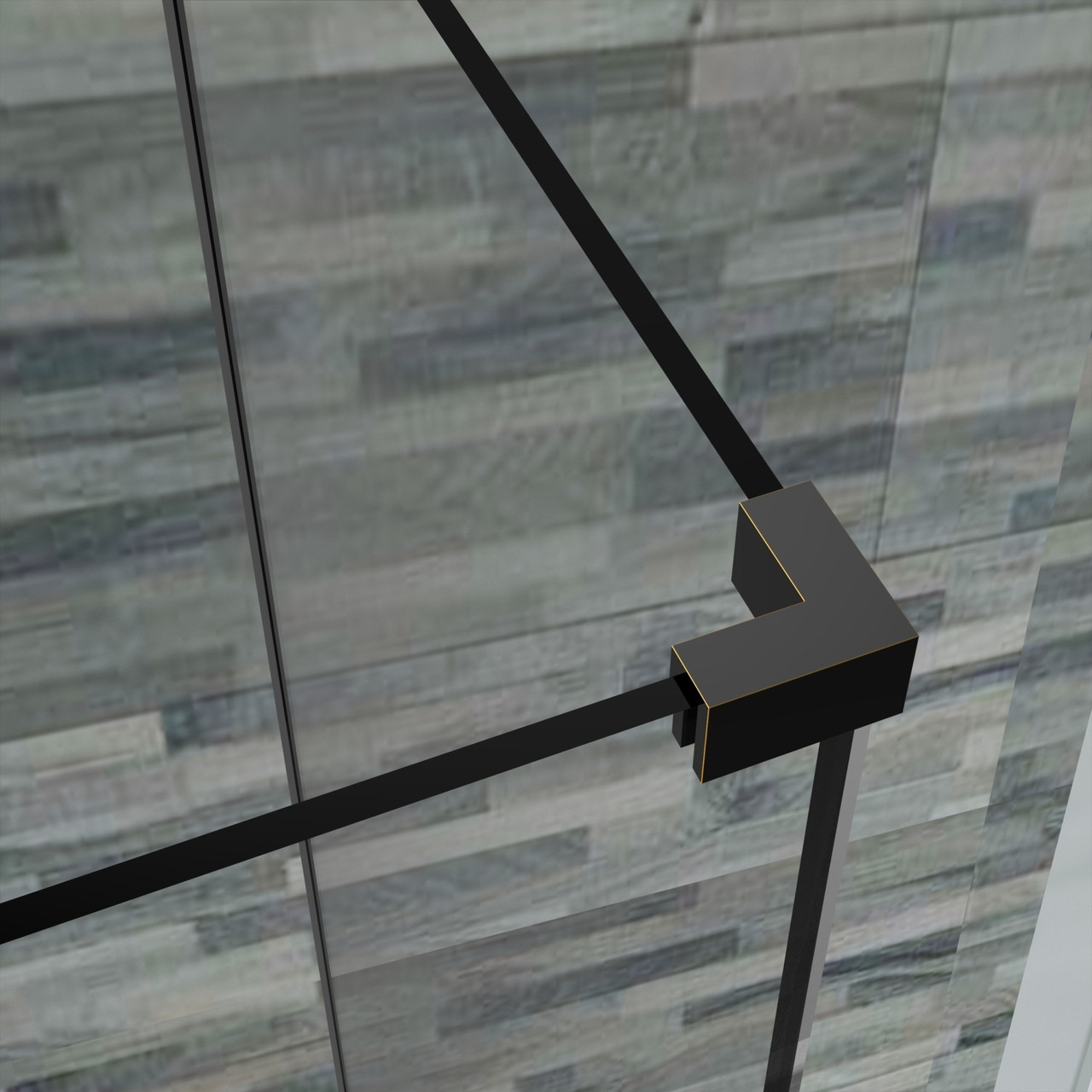 Sen962 Bromley Gs Frameless Square Rectangular Shower Enclosure With Shelves And Starcast Coating