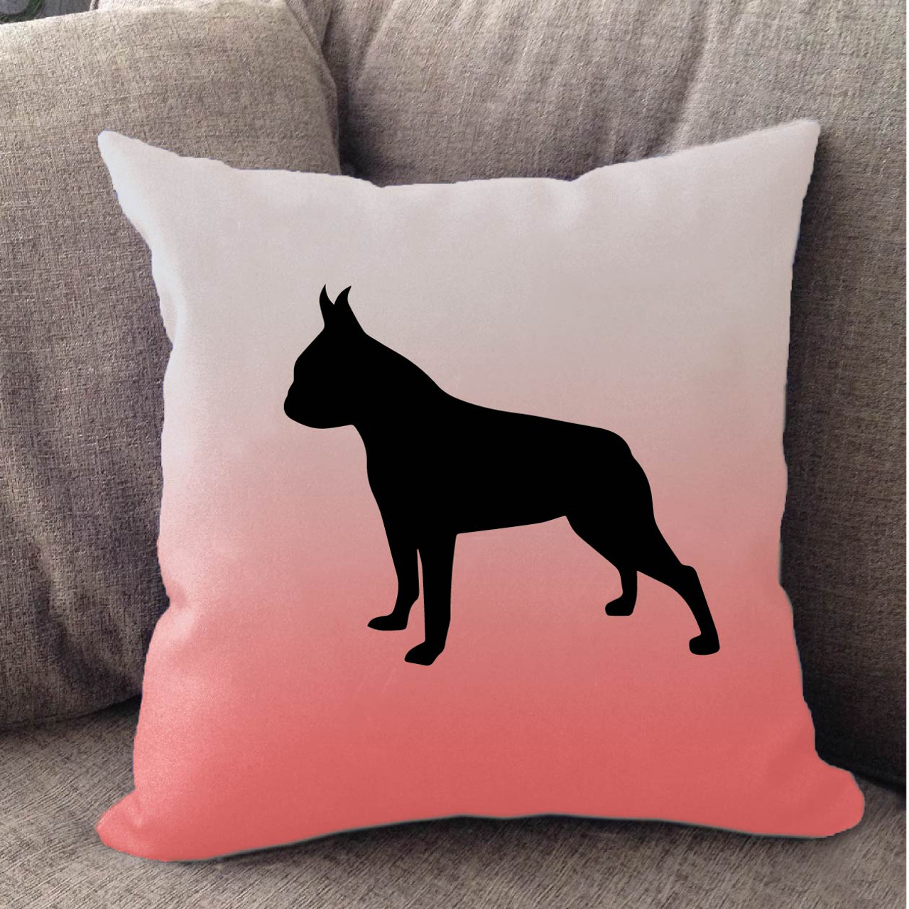 White Ombre Boston Terrier Pillow Righteous Hound - Righteous Hound White Ombre Boston Terrier Pillow white ombre boston terrier pillow righteous hound - righteous hound white ombre boston terrier pillow