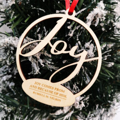 10/7/23 SOLD OUT. Joy Ornament with President Nelson's Quote -  As low as $1.30 each. 