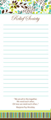 SOLD OUT. Notepad with Marjorie Pay Hinckley's "Together" Quote 