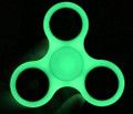 White Glow-in-the-Dark Tri Fidget Spinner