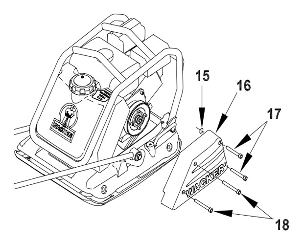 How To: Wacker Neuson WP1540  WP1550 Drive Belt Replacement  DHS Equipment