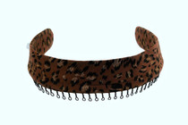 Headband - Leopard Print with Gold Glitter