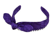 Headband - Shades of Purple Tie Dyed Faux Tied