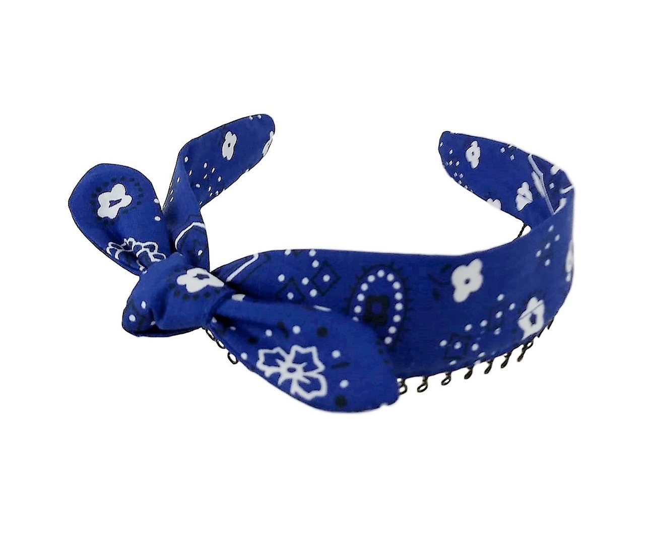 Blue bandana headband clearance